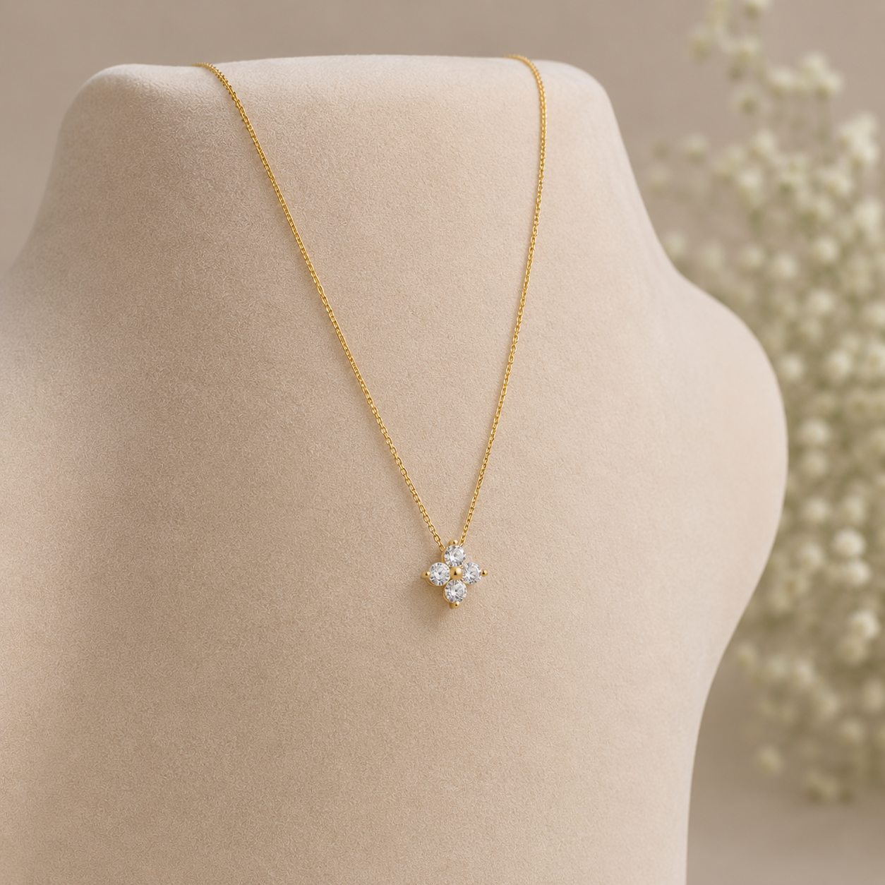 Alyssa Clover Necklace