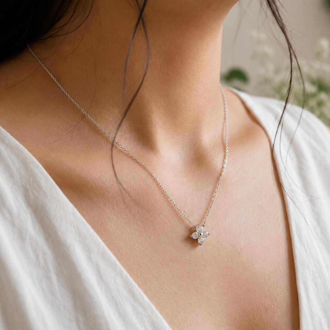 Alyssa Clover Necklace